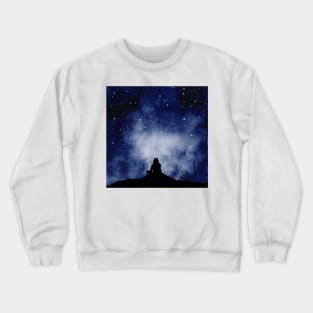 Watercolor galaxy Crewneck Sweatshirt